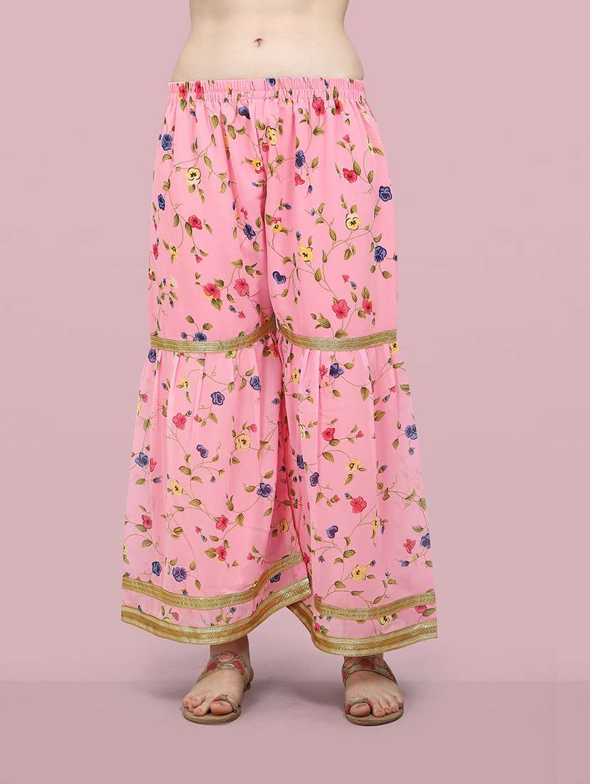 printed kurta sharara set with dupatta   - 20194414 -  Standard Image - 3