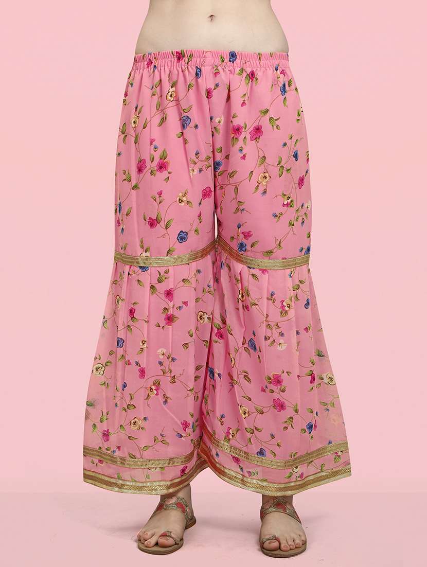 printed kurta sharara set with dupatta   - 20194415 -  Standard Image - 3