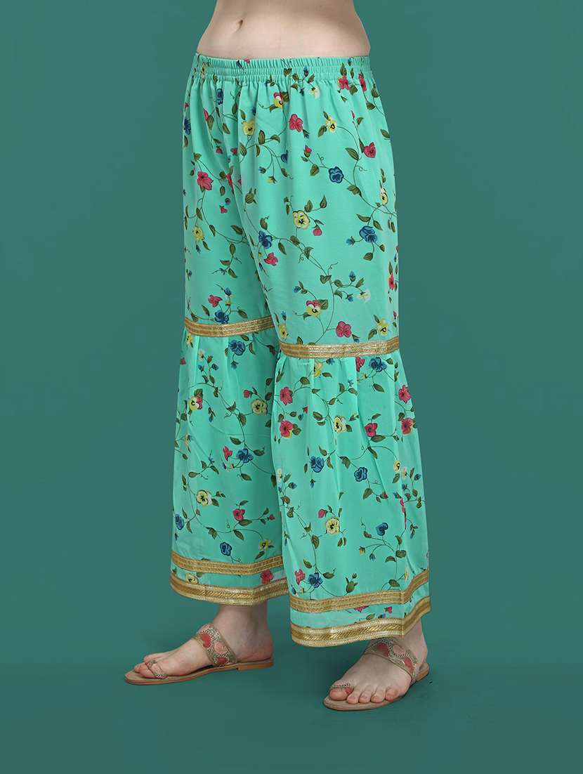 printed kurta sharara set with dupatta   - 20194416 -  Standard Image - 3