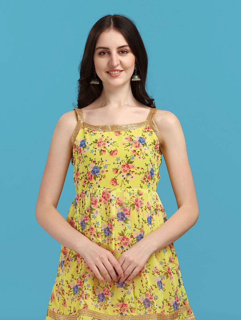 printed kurta sharara set with dupatta - 20194417 - Standard Image - 5