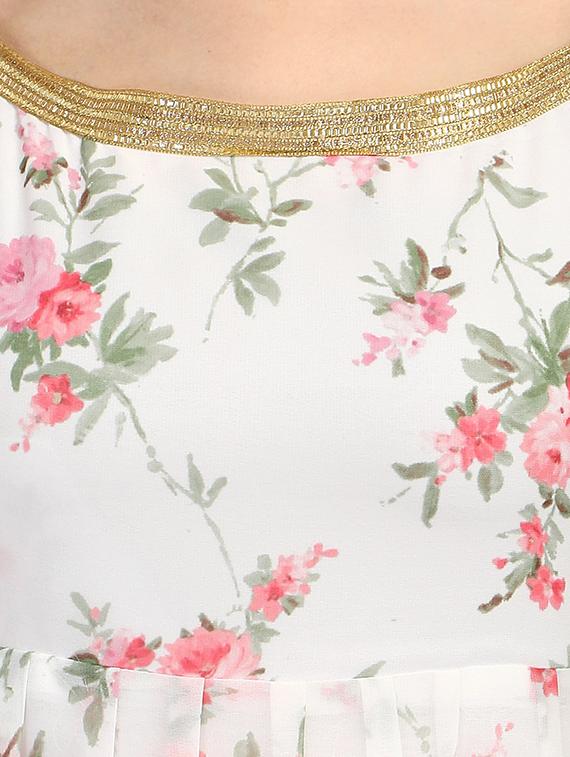 floral printed kurta sharara set with dupatta - 20194528 - Standard Image - 3