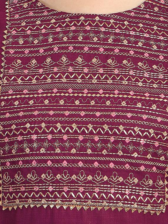 embroidered kurta pant set with dupatta - 20194533 - Standard Image - 3