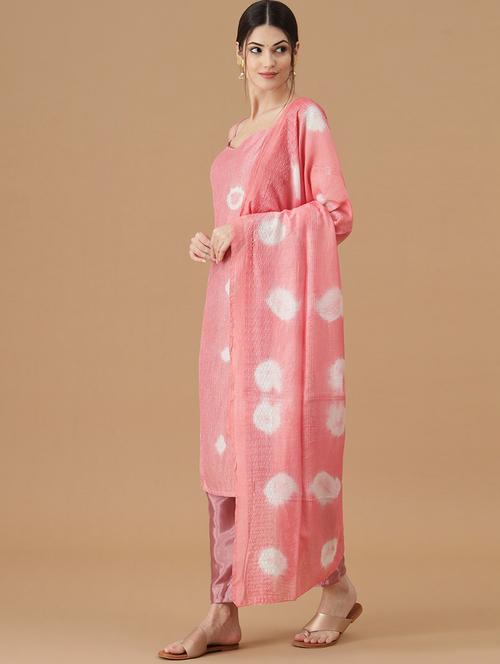 self design kurta pant set with dupatta - 20195150 - Standard Image - 0