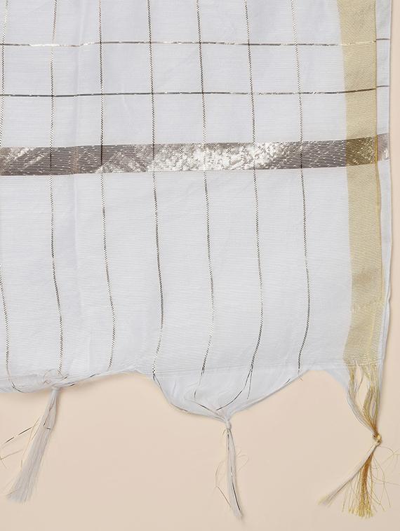 embroidered kurta pant set with dupatta - 20195162 - Standard Image - 5