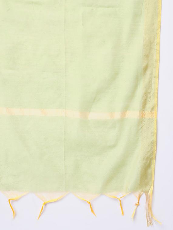 embroidered kurta pant set with dupatta - 20195203 - Standard Image - 5
