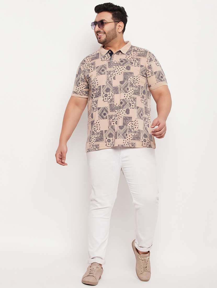 polo neck printed polo t-shirt - 20195394 -  Standard Image - 3