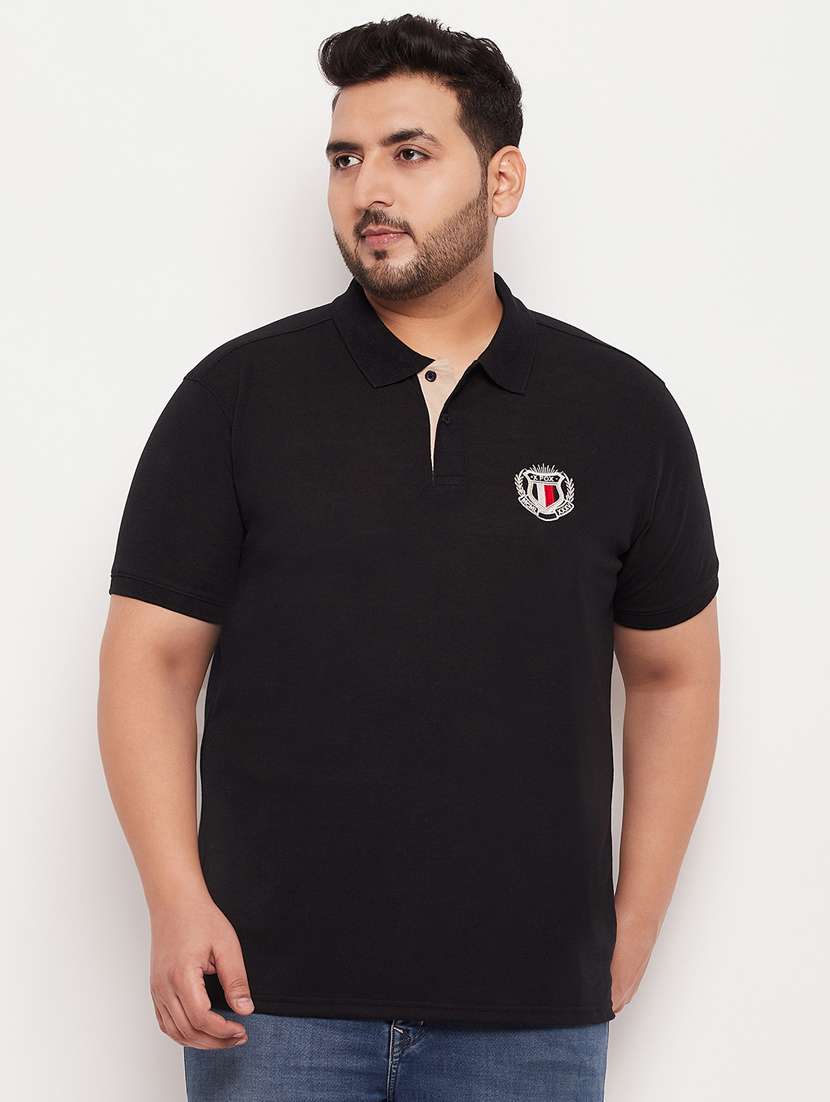 polo neck solid polo t-shirt