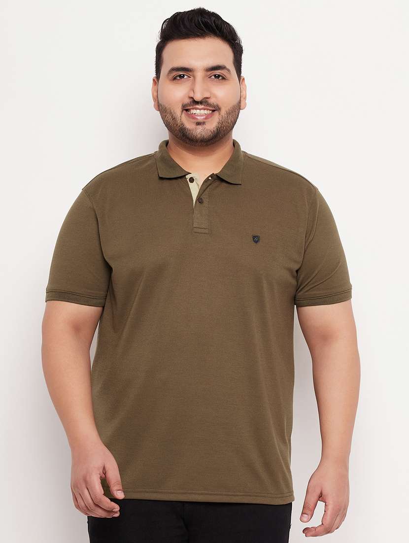 polo neck solid polo t-shirt