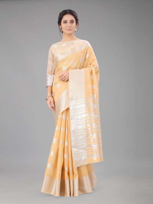 self design woven saree with blouse  - 20195435 -  Standard Image - 0