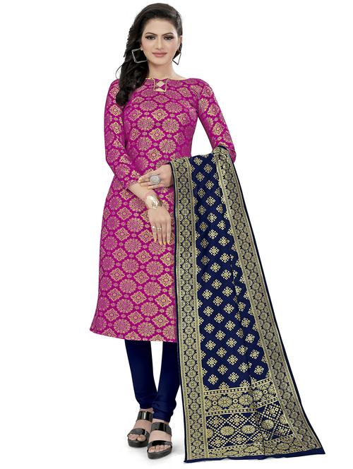 self design unstitched suit set - 20196294 - Standard Image - 0