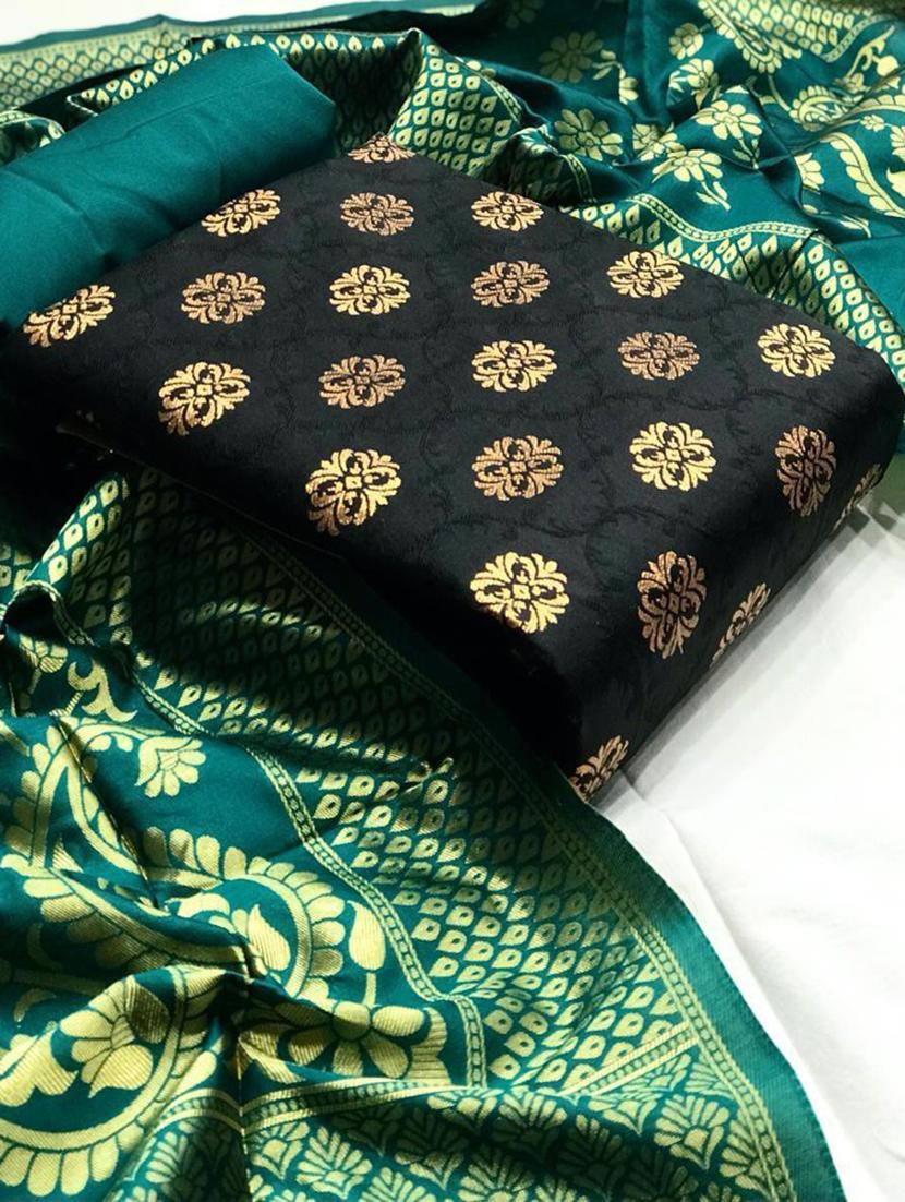 self design unstitched suit set - 20196317 - Standard Image - 3