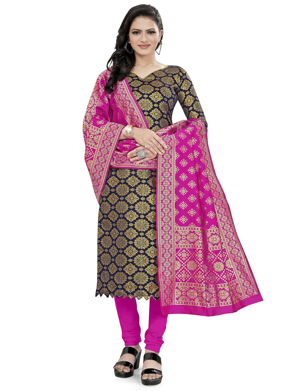 self design unstitched suit set - 20196346 - Zoom Image - 0