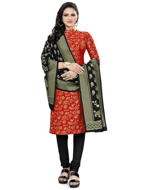 self design unstitched suit set - 20196383 - Standard Image - 0