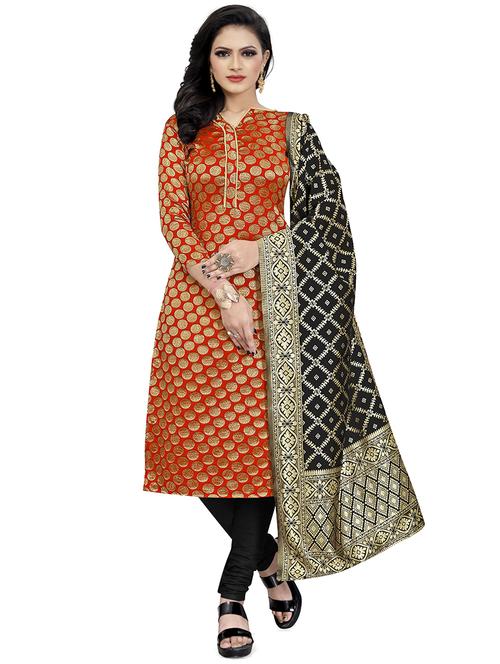 self design unstitched suit set - 20196434 - Standard Image - 0