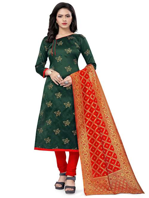 self design unstitched suit set - 20196437 - Standard Image - 0