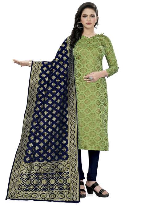 self design unstitched suit set - 20196443 - Standard Image - 0