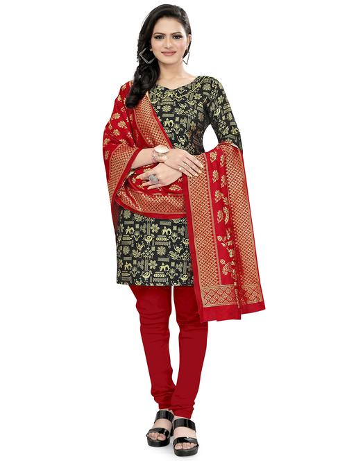self design unstitched suit set - 20196452 - Standard Image - 0