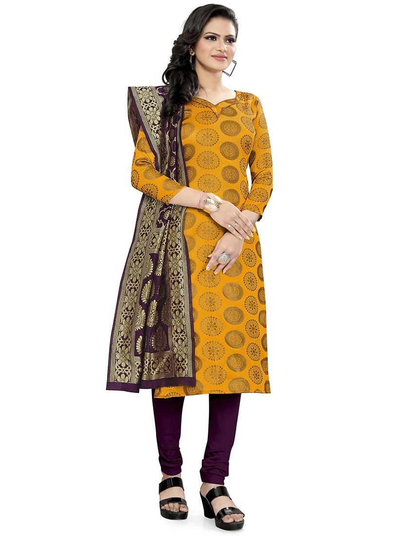 self design unstitched suit set - 20196525 - Zoom Image - 0
