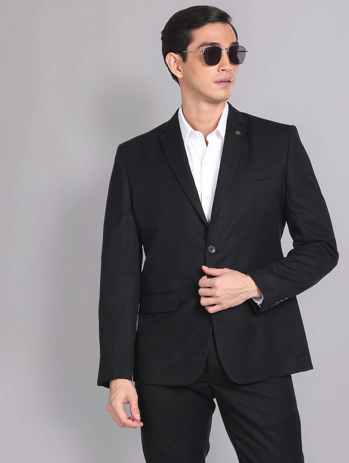 men's single breasted 2 piece suit set