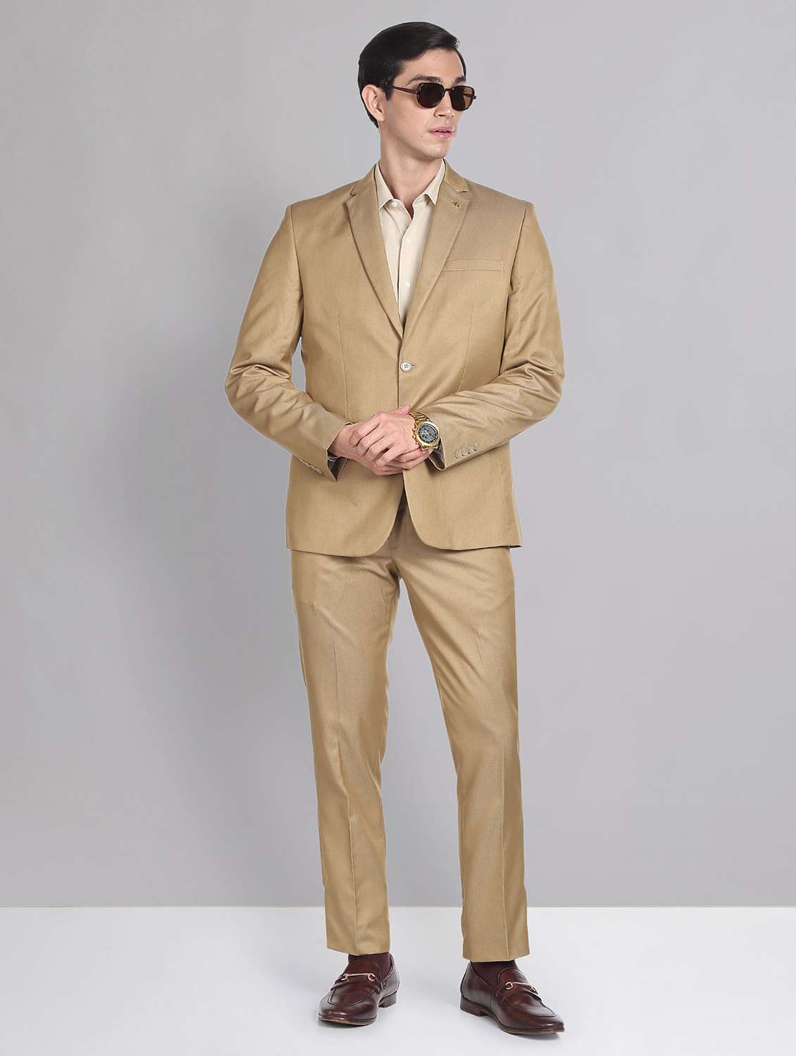 men's single breasted 2 piece suit set - 20196833 -  Standard Image - 3