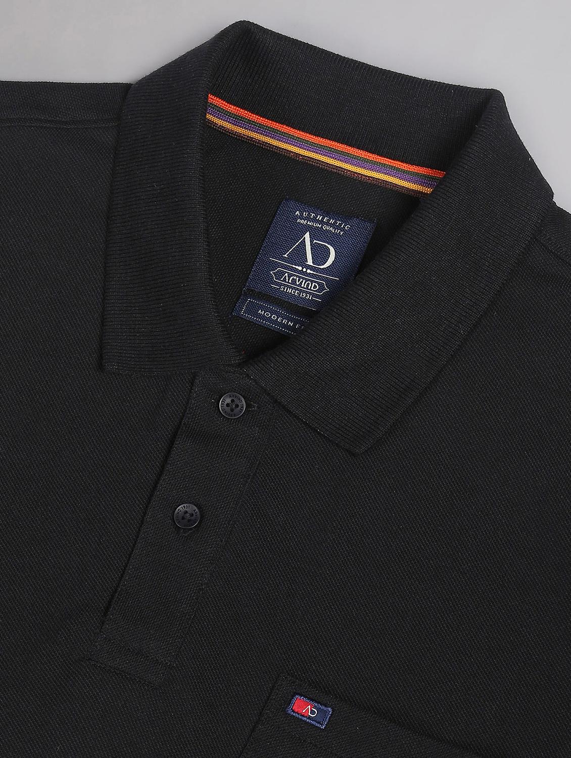 polo neck solid polo t-shirt - 20196838 - Standard Image - 3