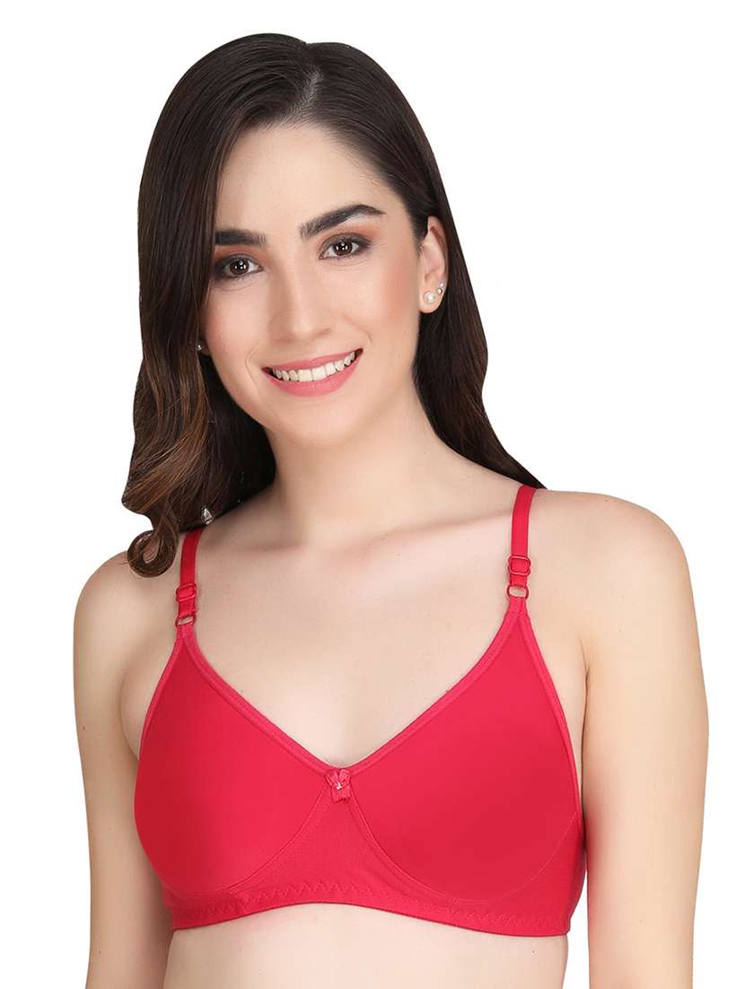 pack of 3 solid multi colored bra - 20196955 - Standard Image - 5