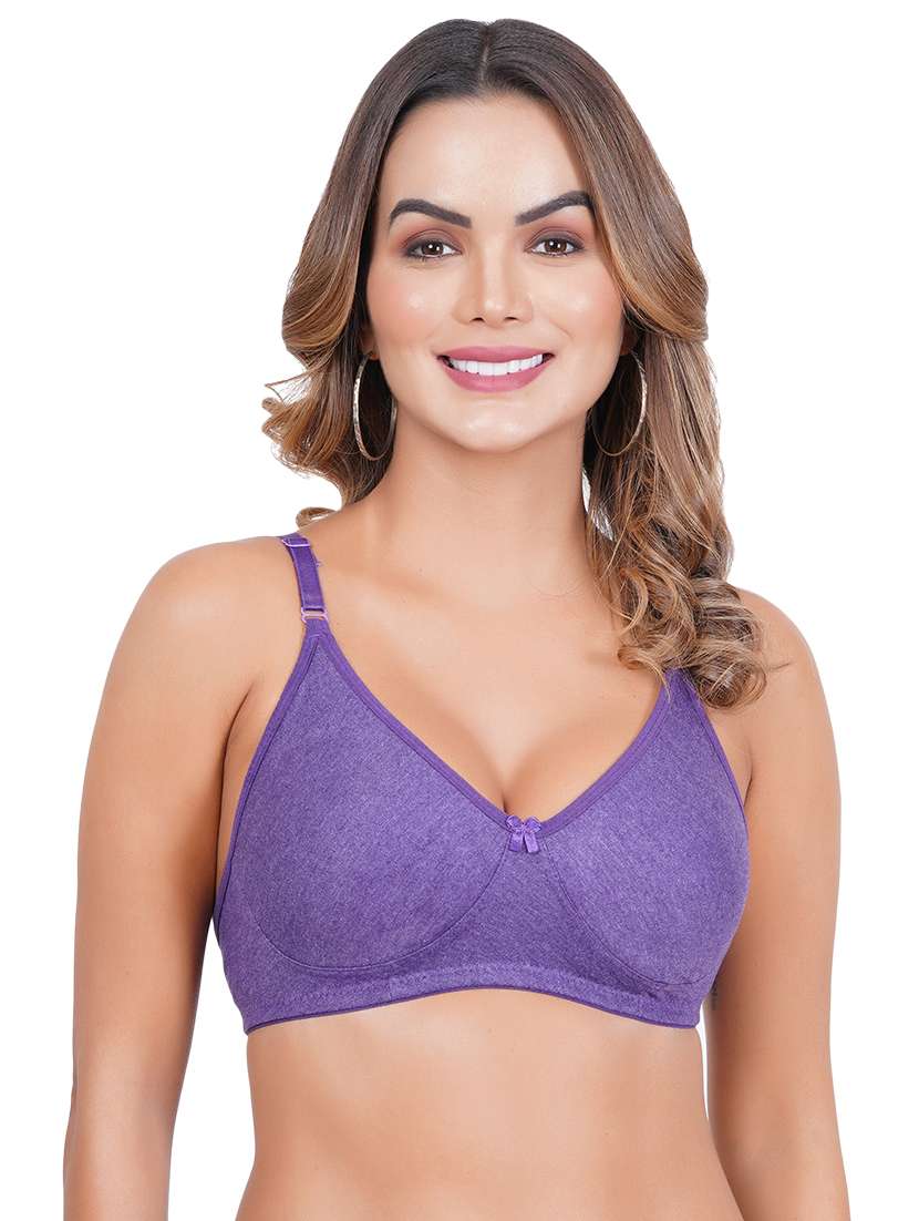 pack of 3 solid multi colored bra - 20197005 -  Standard Image - 5