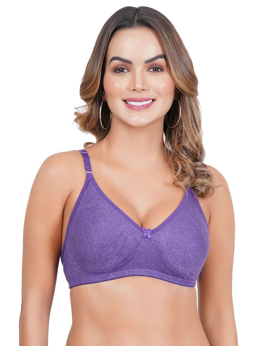 women pack of 5 solid bra combo - 20197008 -  Standard Image - 5