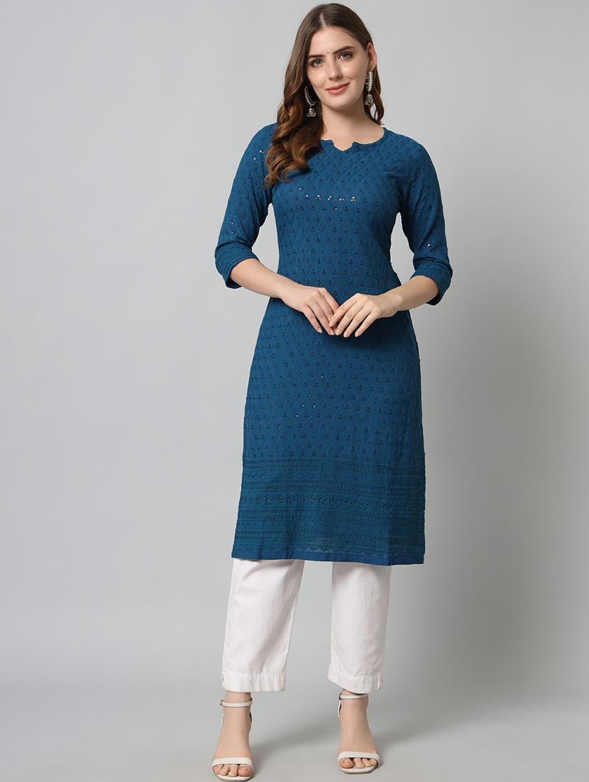 women's straight kurta - 20197169 - Zoom Image - 0