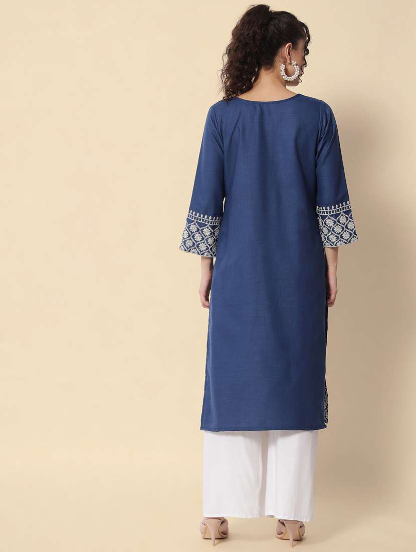 women's straight kurta - 20197181 -  Standard Image - 3
