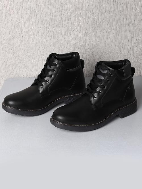 black lace up boots - 20198487 -  Standard Image - 0