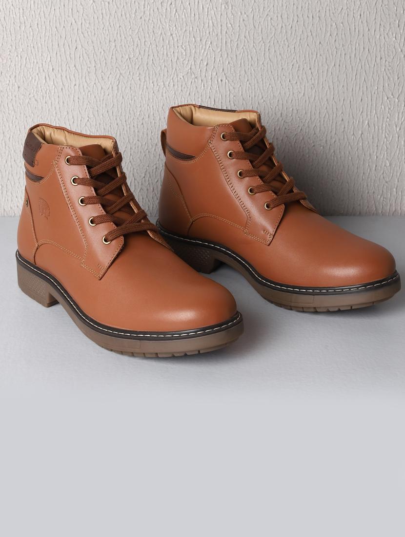 tan lace up boots - 20198503 -  Zoom Image - 0