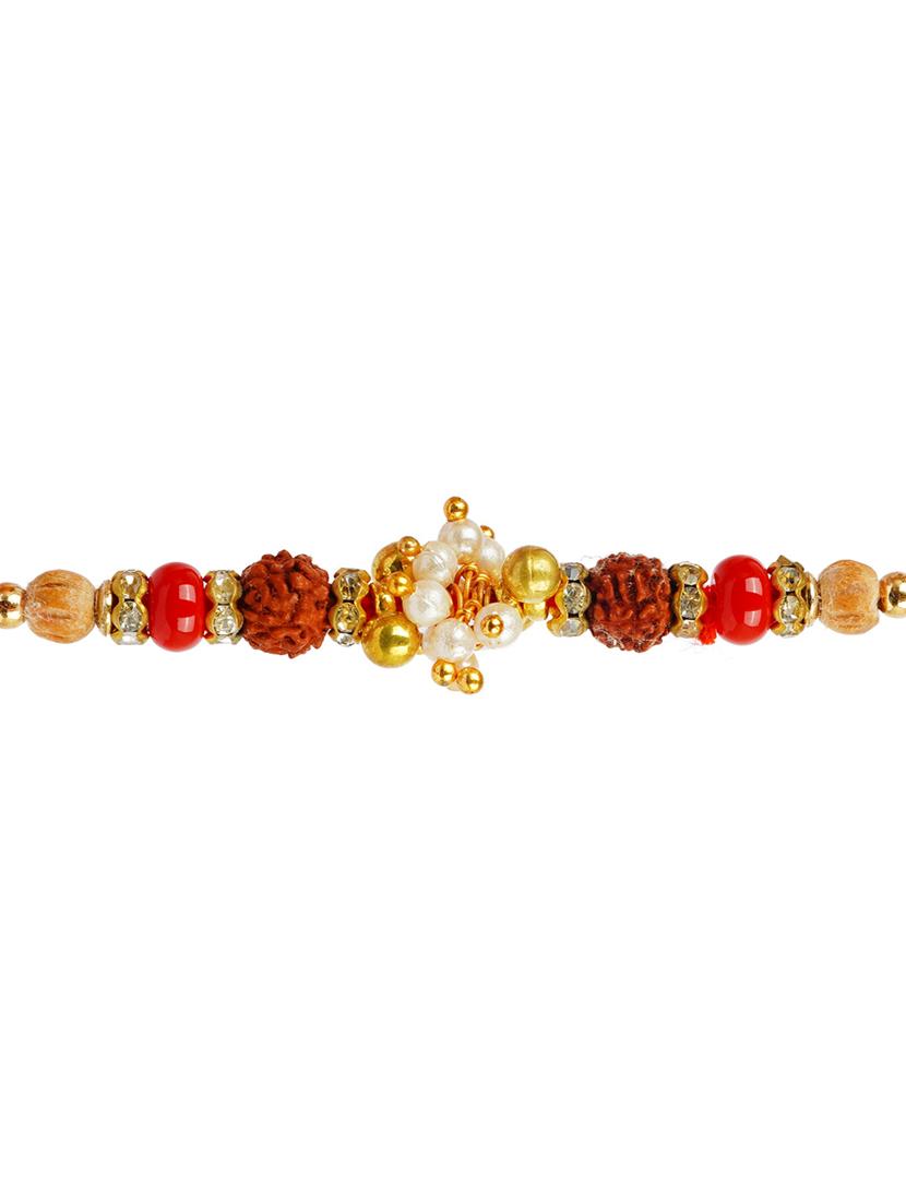 crazy corner set of 2 beads detailed rakhi - 20203524 - Standard Image - 3