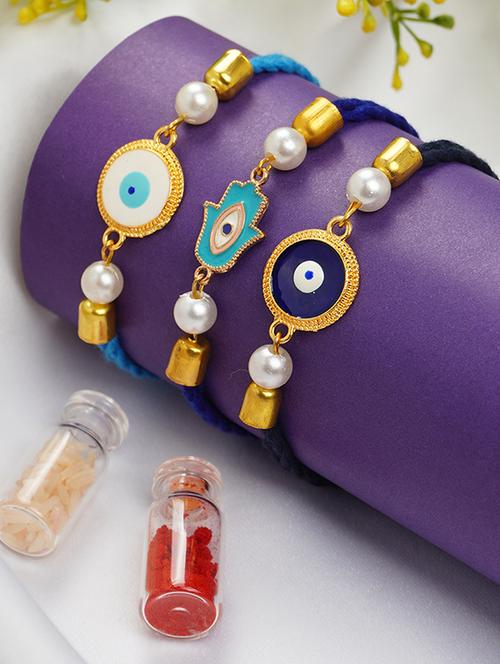 crazy corner set of 3 rakhis - 20203579 -  Standard Image - 0