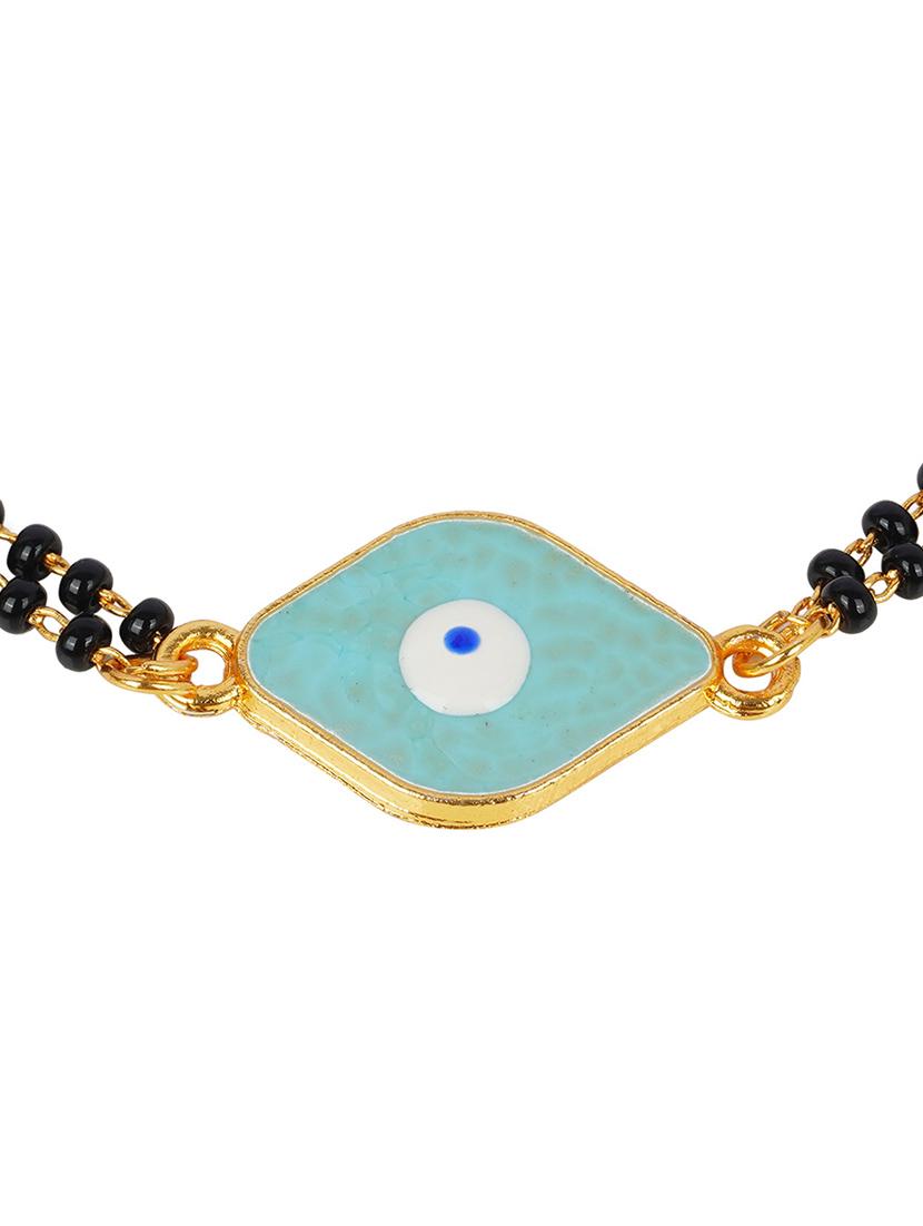 crazy corner black beads pack of 1 rakhi - 20203600 - Standard Image - 3