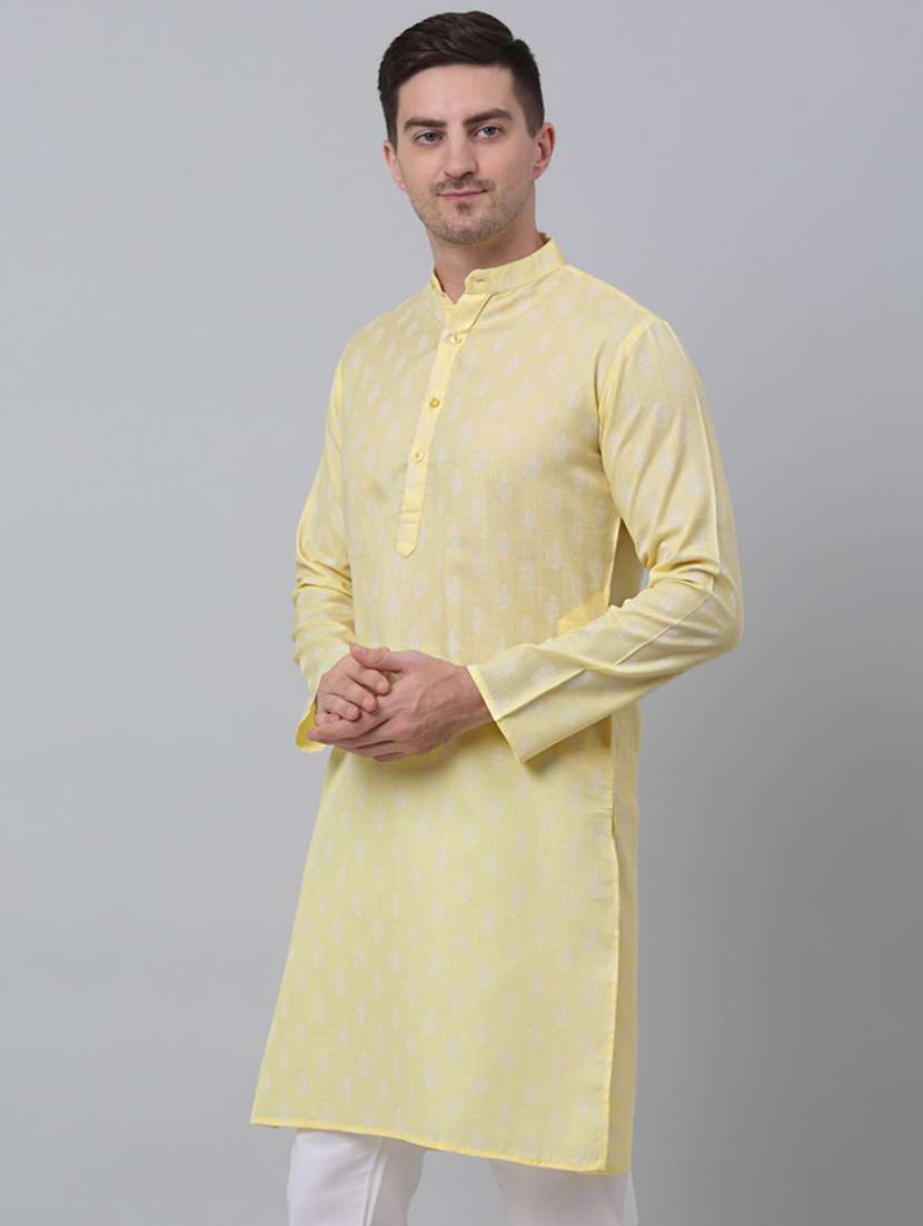 mandarin neck printed long kurta