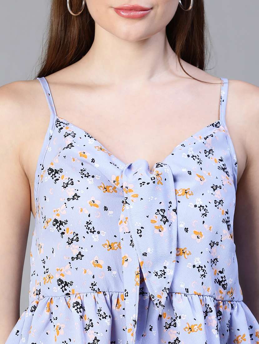 women's peplum shoulder strap top - 20206492 -  Standard Image - 5