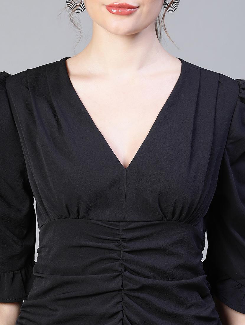 women's tiered dress solid dress - 20206555 - Standard Image - 5