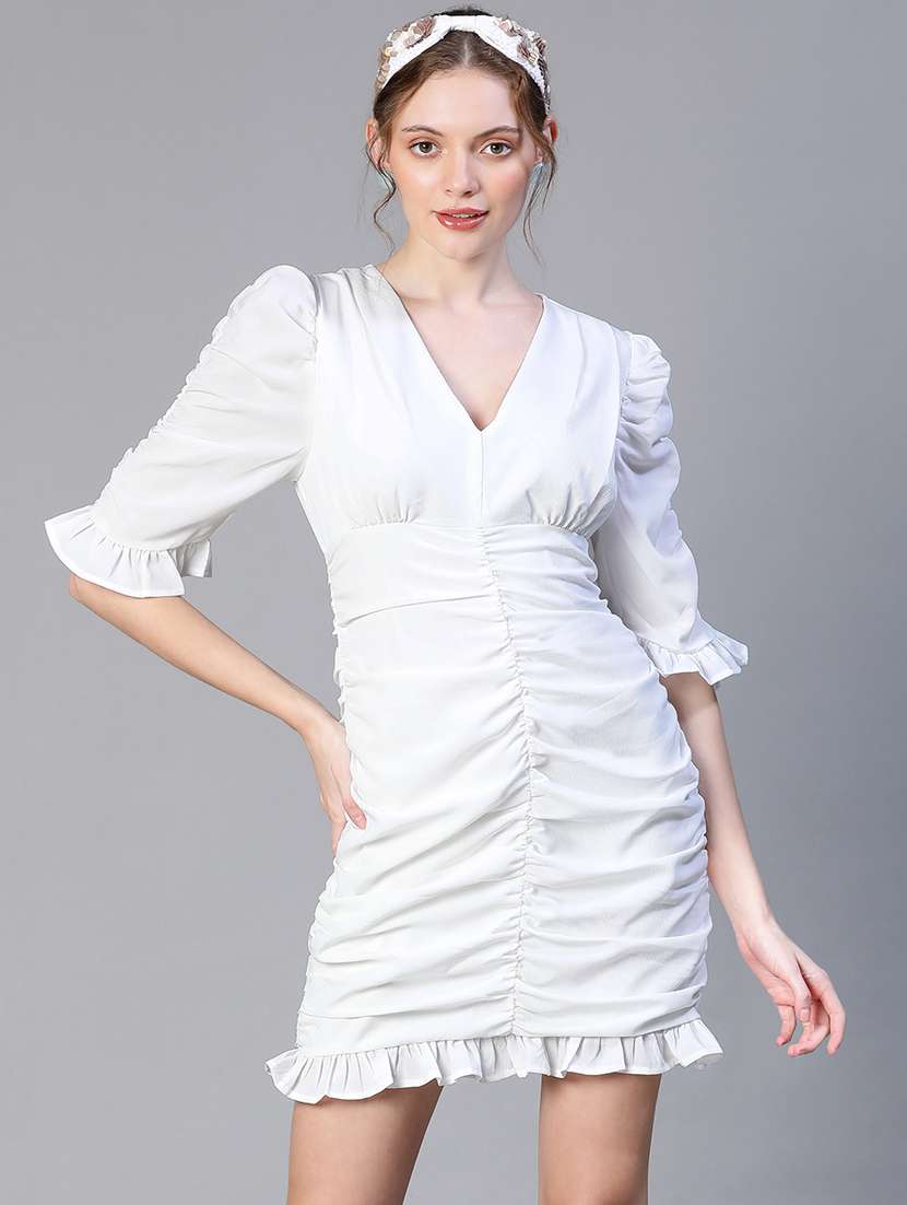 women's tiered dress solid dress - 20206560 - Zoom Image - 0