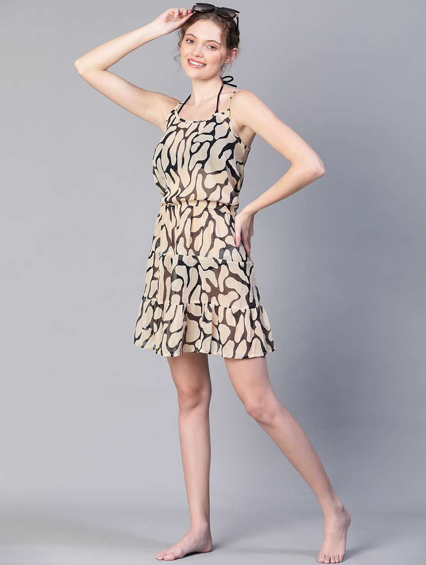 women's tiered dress printed dress - 20206563 -  Standard Image - 3