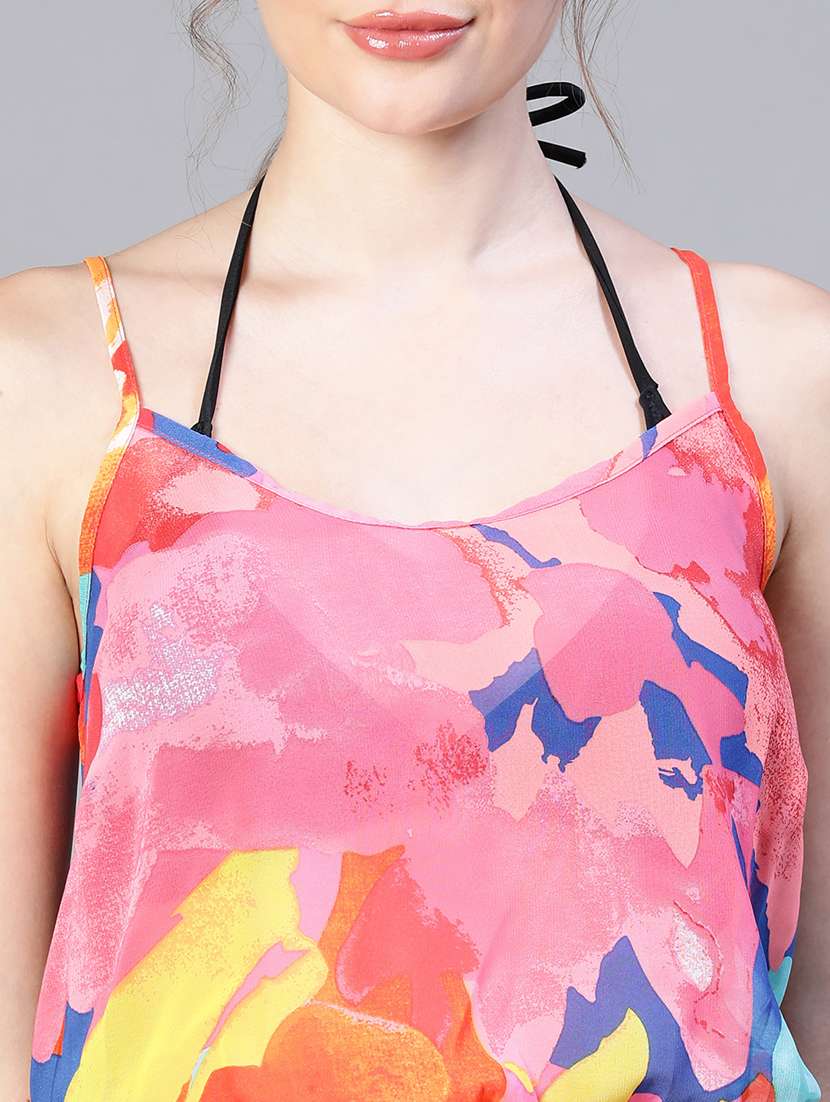 women's tiered dress abstract dress - 20206566 -  Standard Image - 5