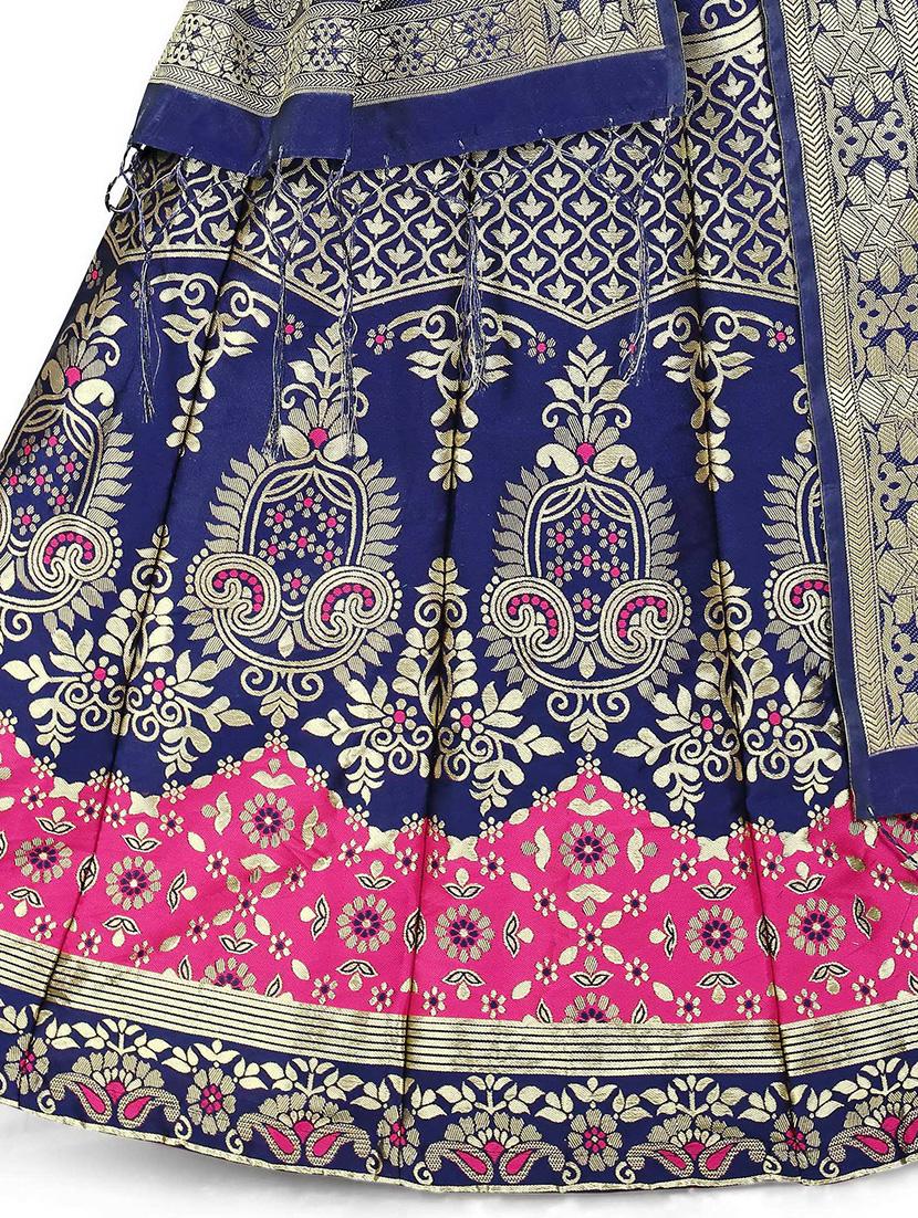 banarasi lehenga choli with dupatta set - 20208132 - Standard Image - 3