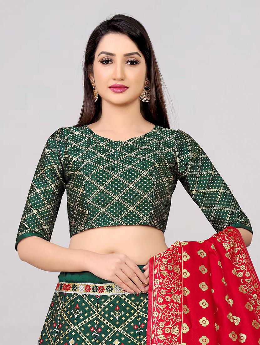 self design panelled lehenga choli set with dupatta - 20208147 - Standard Image - 3