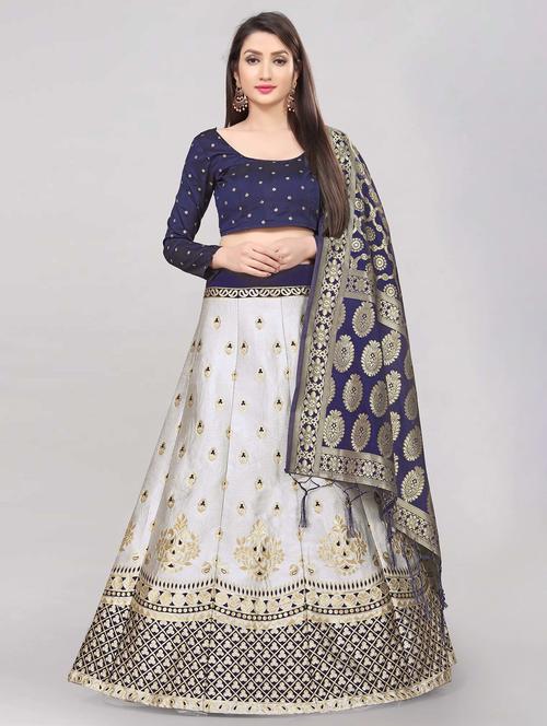 banarasi lehenga choli with dupatta set - 20209137 - Standard Image - 0