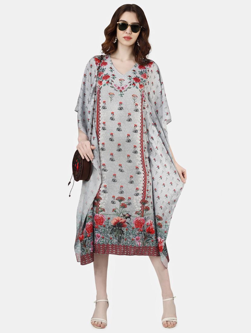 women multi colored polyester tunics kaftan - 20209350 -  Zoom Image - 0