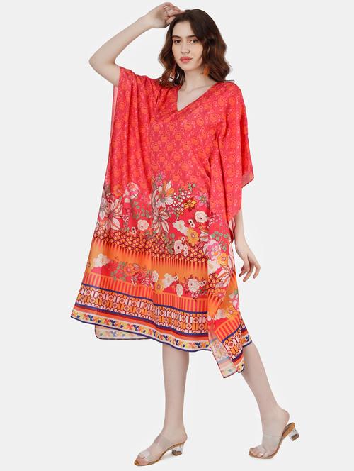 women multi colored polyester tunics kaftan - 20209351 - Standard Image - 0