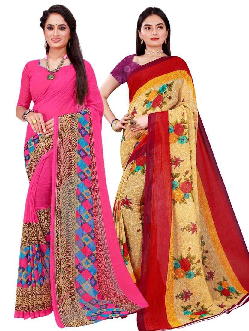 women's saree combo with blouse