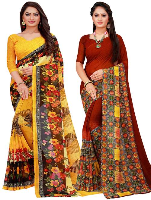 women's saree combo with blouse - 20209727 -  Standard Image - 0
