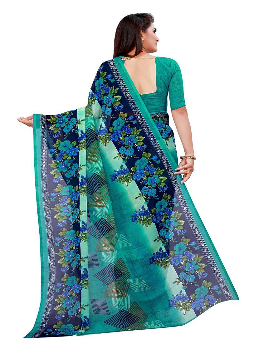 women's saree combo with blouse - 20209740 - Standard Image - 3