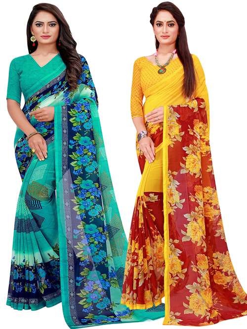 women's saree combo with blouse - 20209741 -  Standard Image - 0